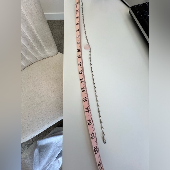 Rose quartz heart necklace - Picture 5 of 7